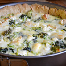 Broccolipaj med chèvre-image