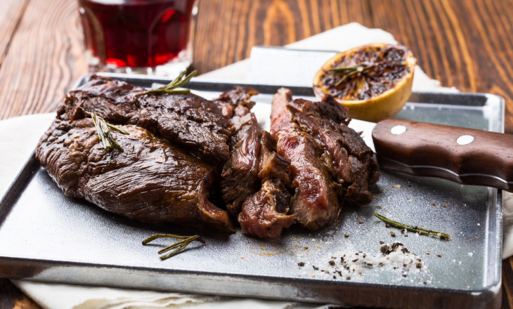 Marinerad & grillad Brooklyn Porterhouse (flankstek) Marinerad grillad biff