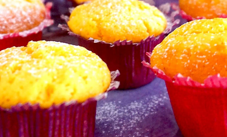 citronmuffins med vit choklad