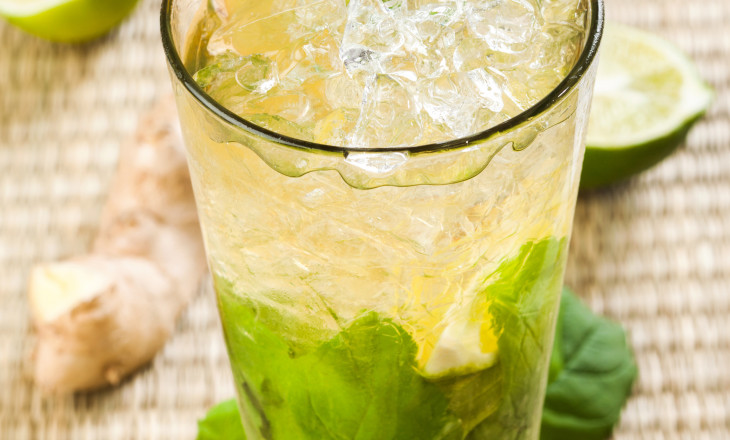 Söt Rompunsch med Ingefära och Lime